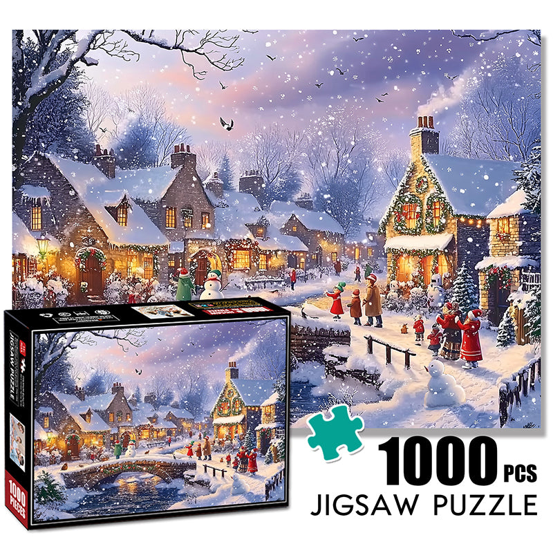 Winter Town Jigsaw Puzzle 1000 Pieces