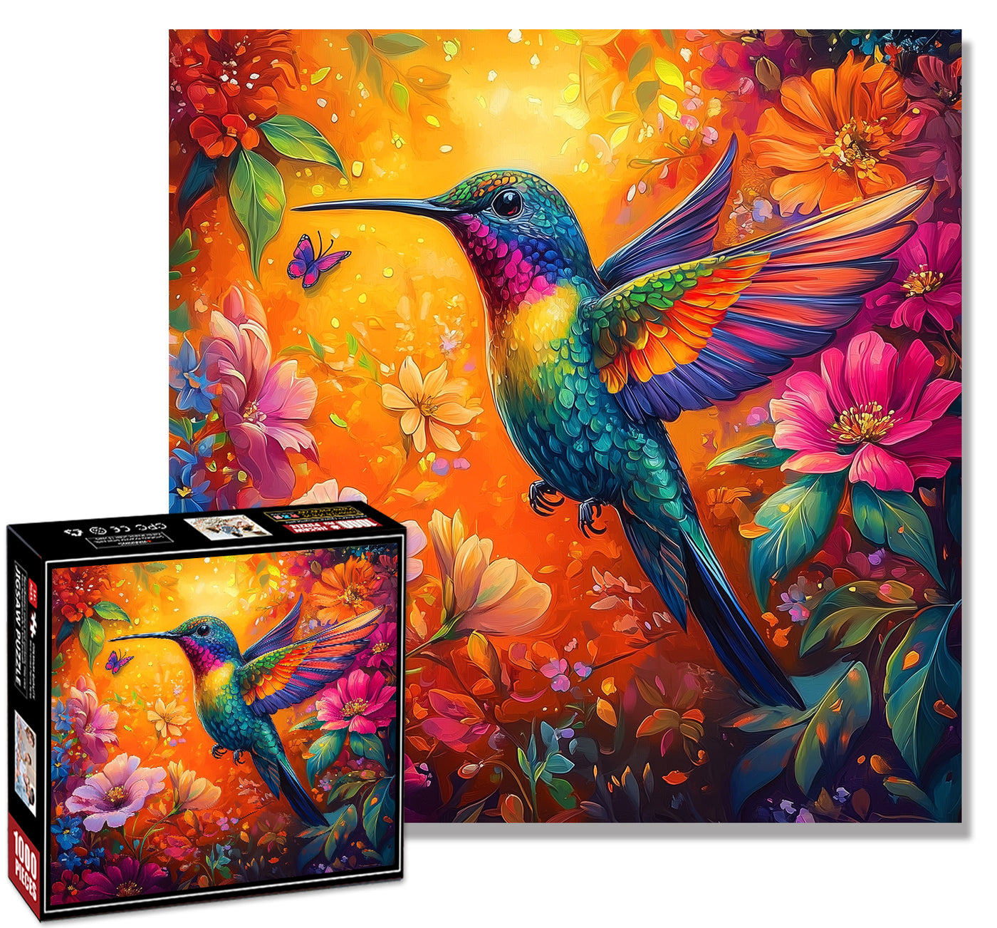 Butterfly hummingbird Jigsaw Puzzle 1000 Pieces