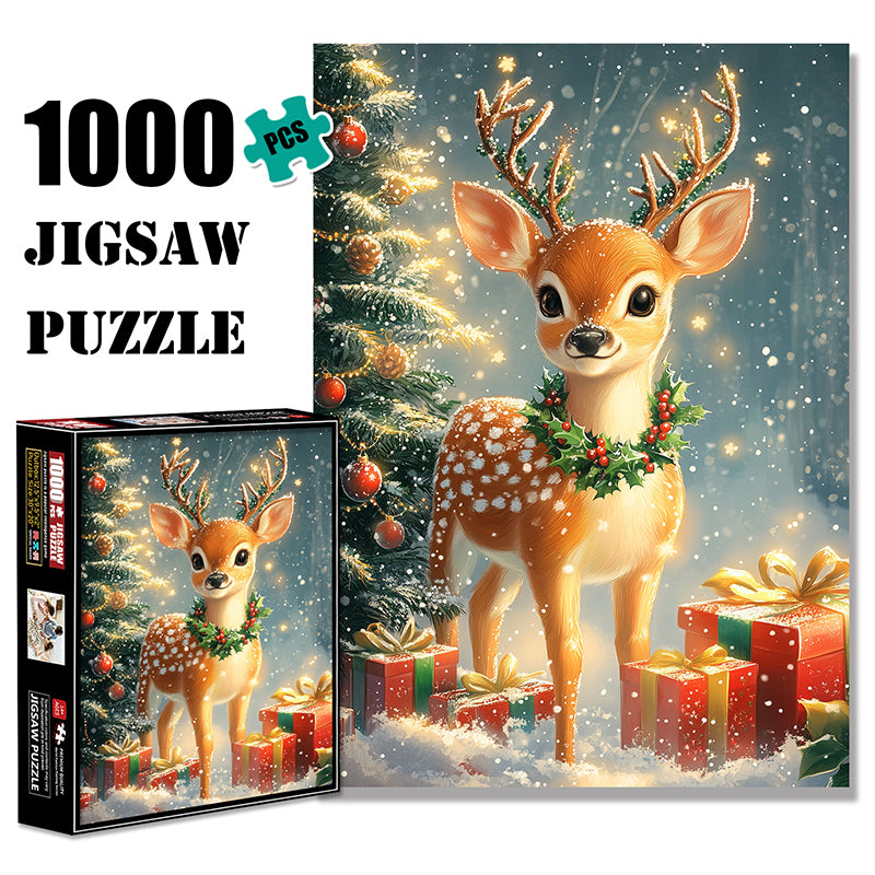 Cute pet elk Jigsaw Puzzle 1000 Pieces