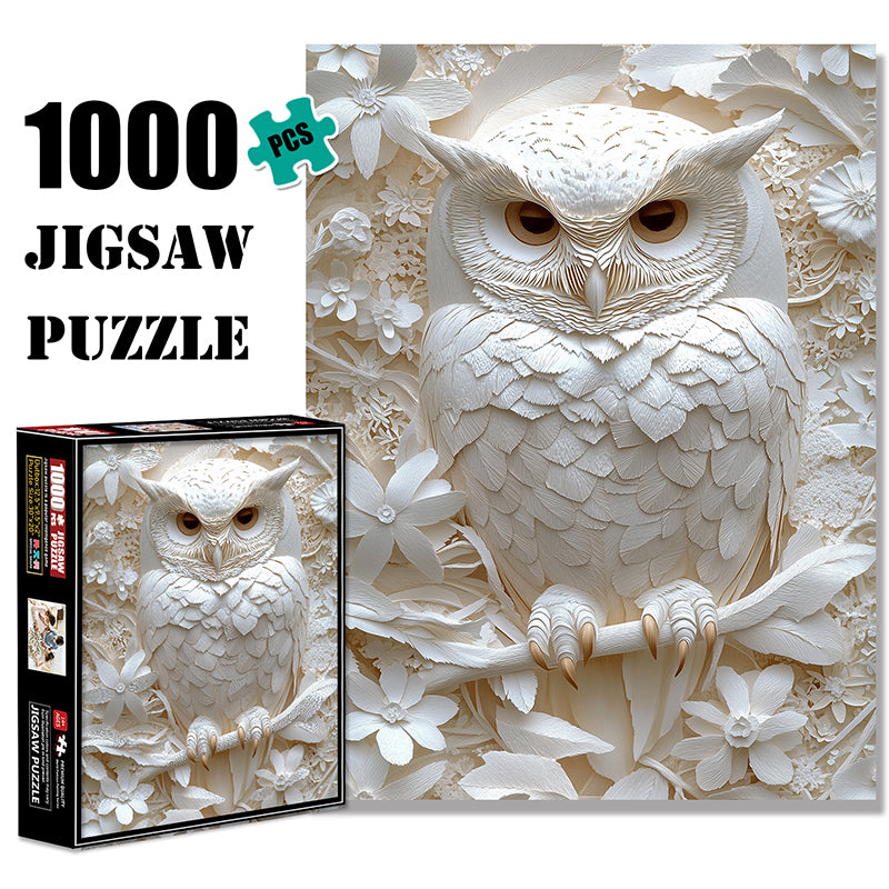 White Owl Jigsaw Puzzle 1000 Pieces