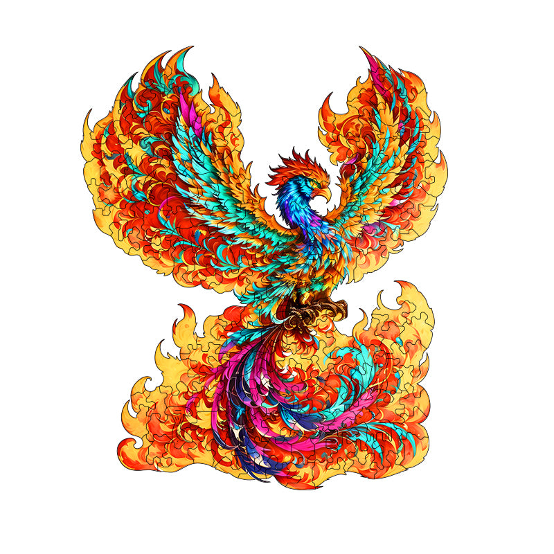 Colorful Phoenix Wooden Jigsaw Puzzle