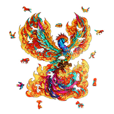 Colorful Phoenix Wooden Jigsaw Puzzle