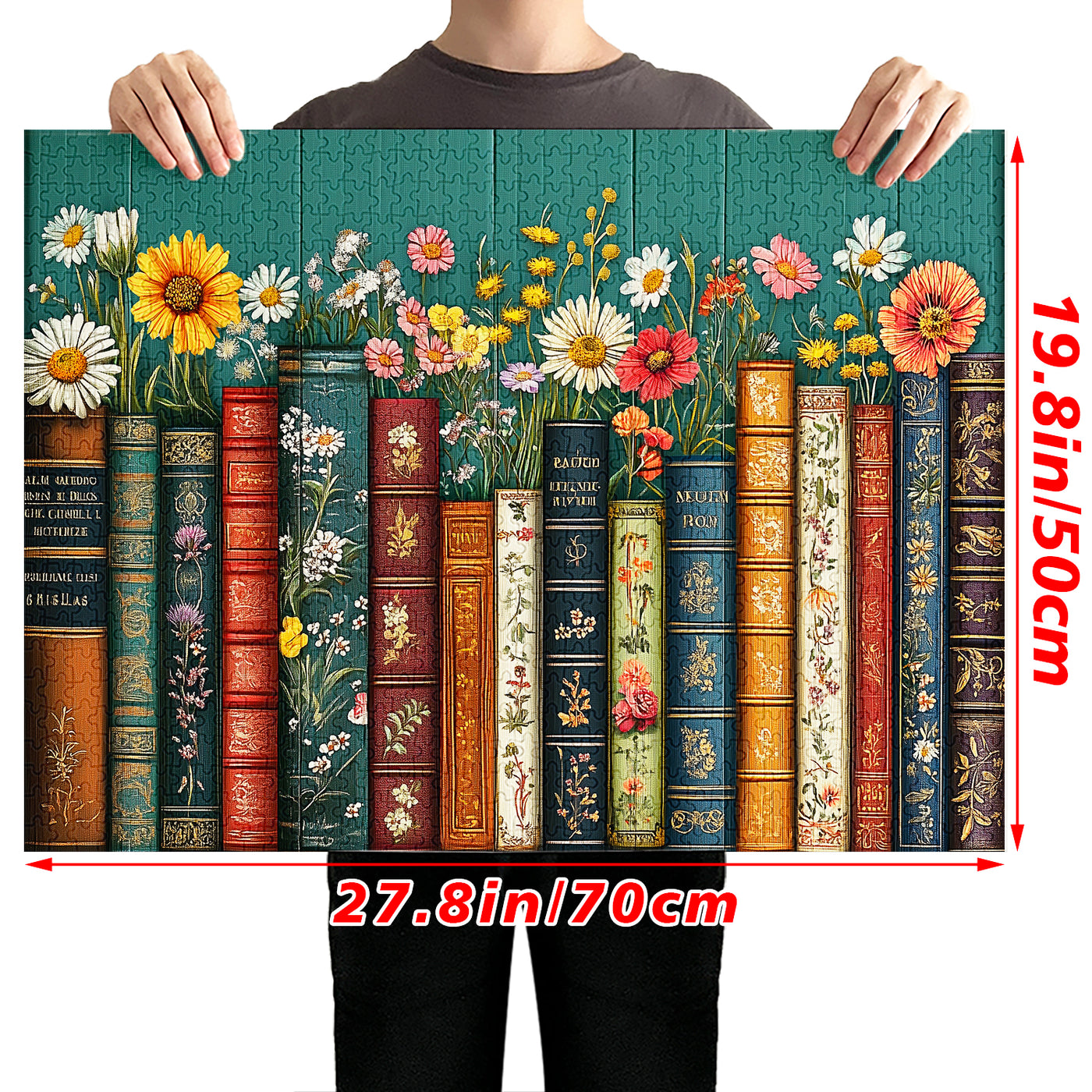 Books and Flowers Jigsaw Puzzle 1000 Pieces