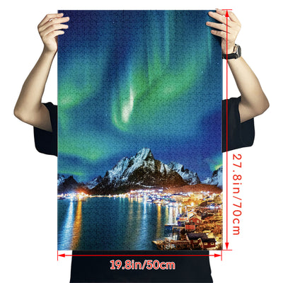 Aurora Night Scene Jigsaw Puzzle 1000 Pieces