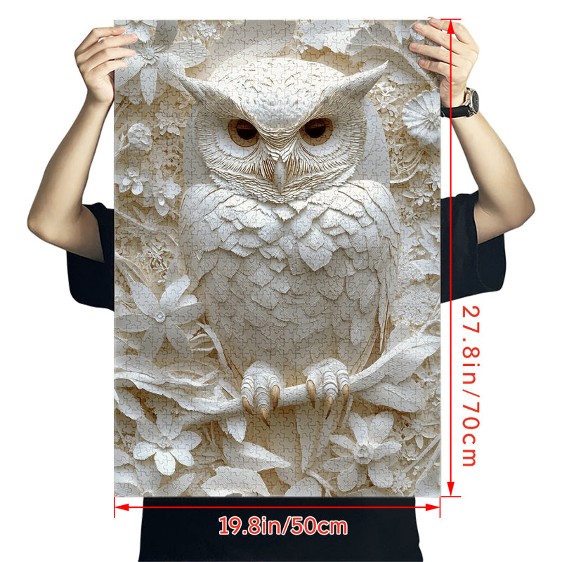 White Owl Jigsaw Puzzle 1000 Pieces