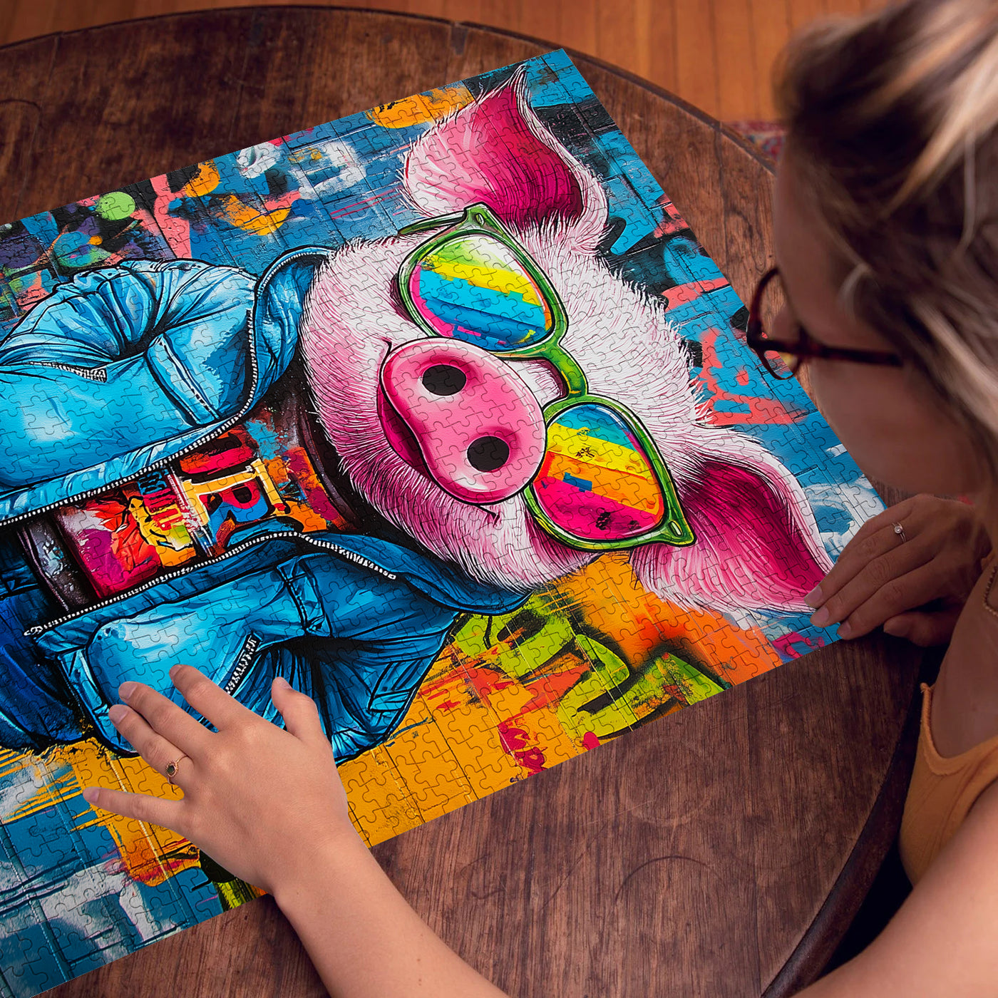 Graffiti Pig Jigsaw Puzzle 1000 Pieces