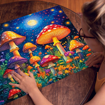 Starry Sky Mushroom Jigsaw Puzzle 1000 Pieces