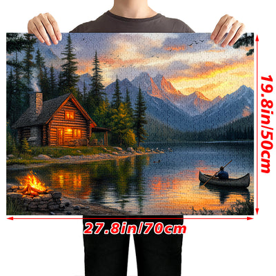 Campfire in the forest Jigsaw Puzzle 1000 Pieces