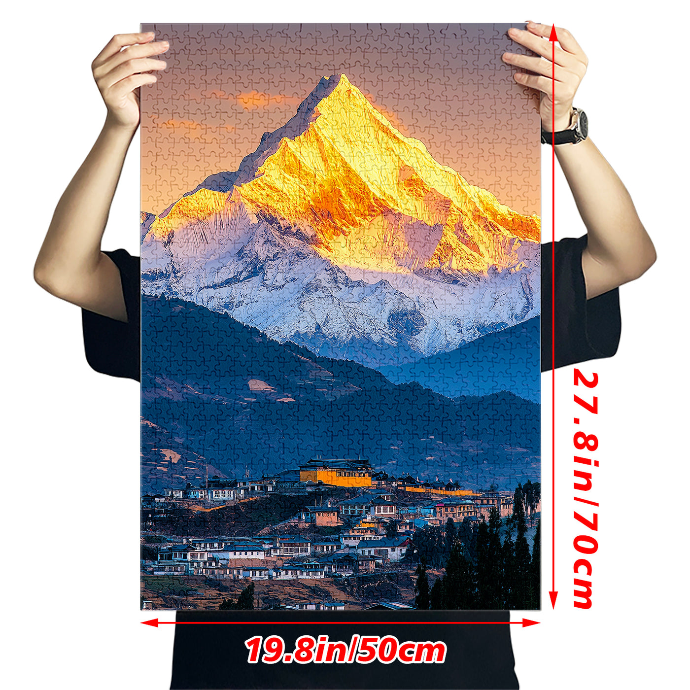 Golden Snow Mountain Jigsaw Puzzle 1000 Pieces