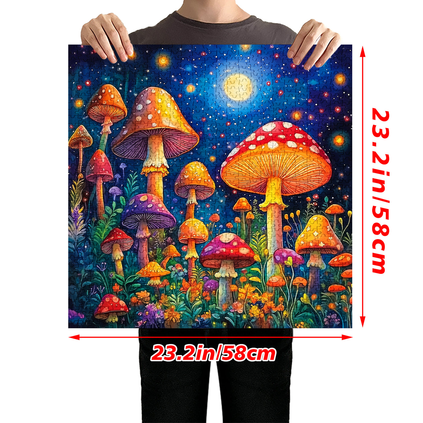 Starry Sky Mushroom Jigsaw Puzzle 1000 Pieces