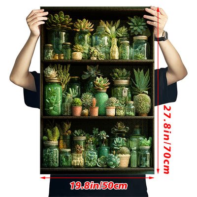 Three layer succulent rack Jigsaw Puzzle 1000 Pieces