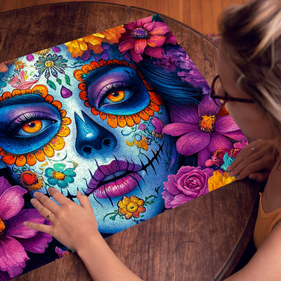 Skeleton Lady Flower Jigsaw Puzzle 1000 Pieces