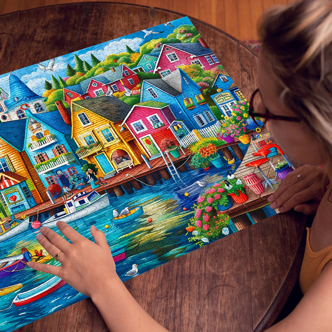 Seaside town Jigsaw Puzzle 1000 Pieces