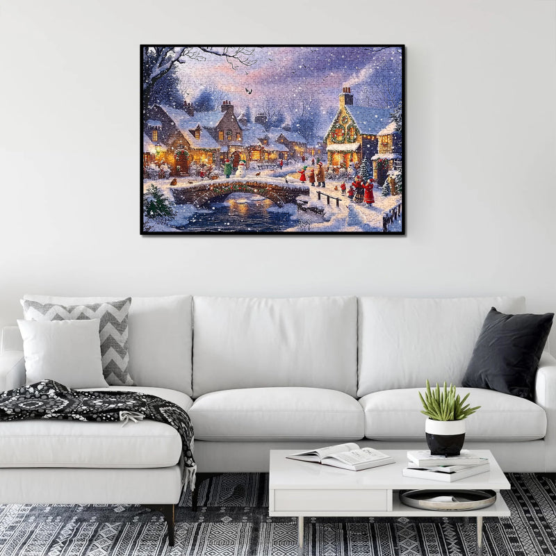 Winter Town Jigsaw Puzzle 1000 Pieces