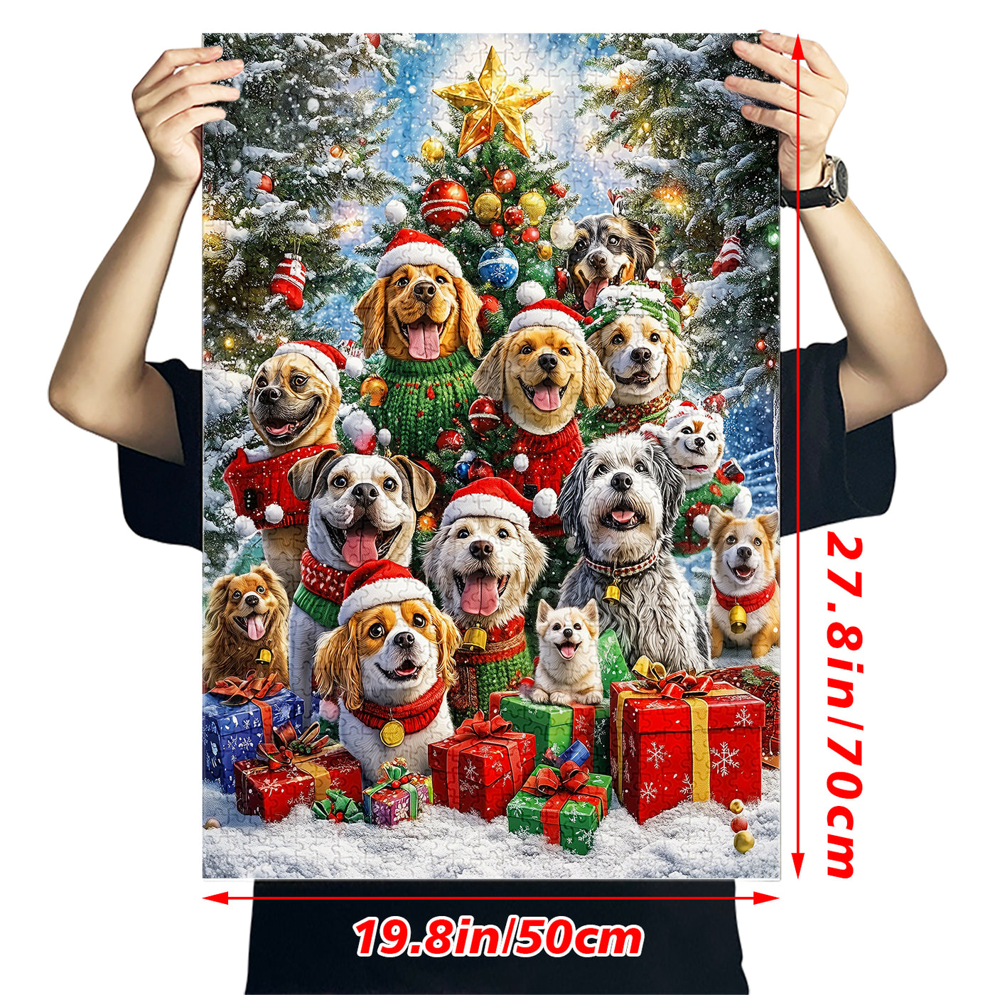 Dog Christmas Party Jigsaw Puzzle 1000 Pieces