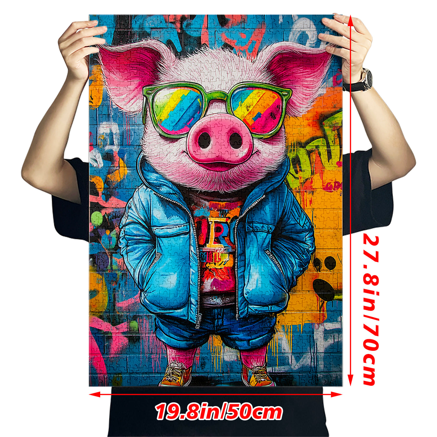 Graffiti Pig Jigsaw Puzzle 1000 Pieces