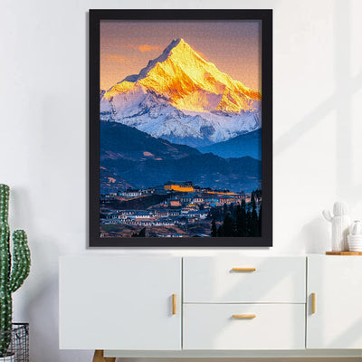 Golden Snow Mountain Jigsaw Puzzle 1000 Pieces