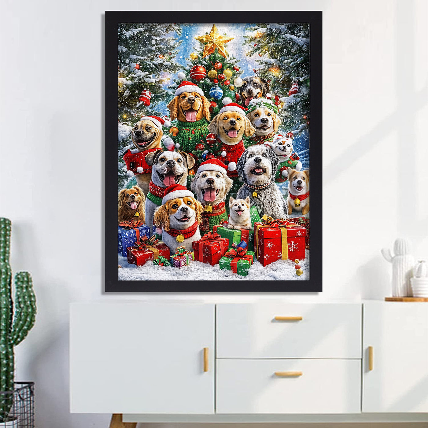 Dog Christmas Party Jigsaw Puzzle 1000 Pieces