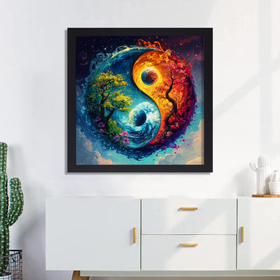 Yin Yang Tree of Life Jigsaw Puzzle 1000 Pieces