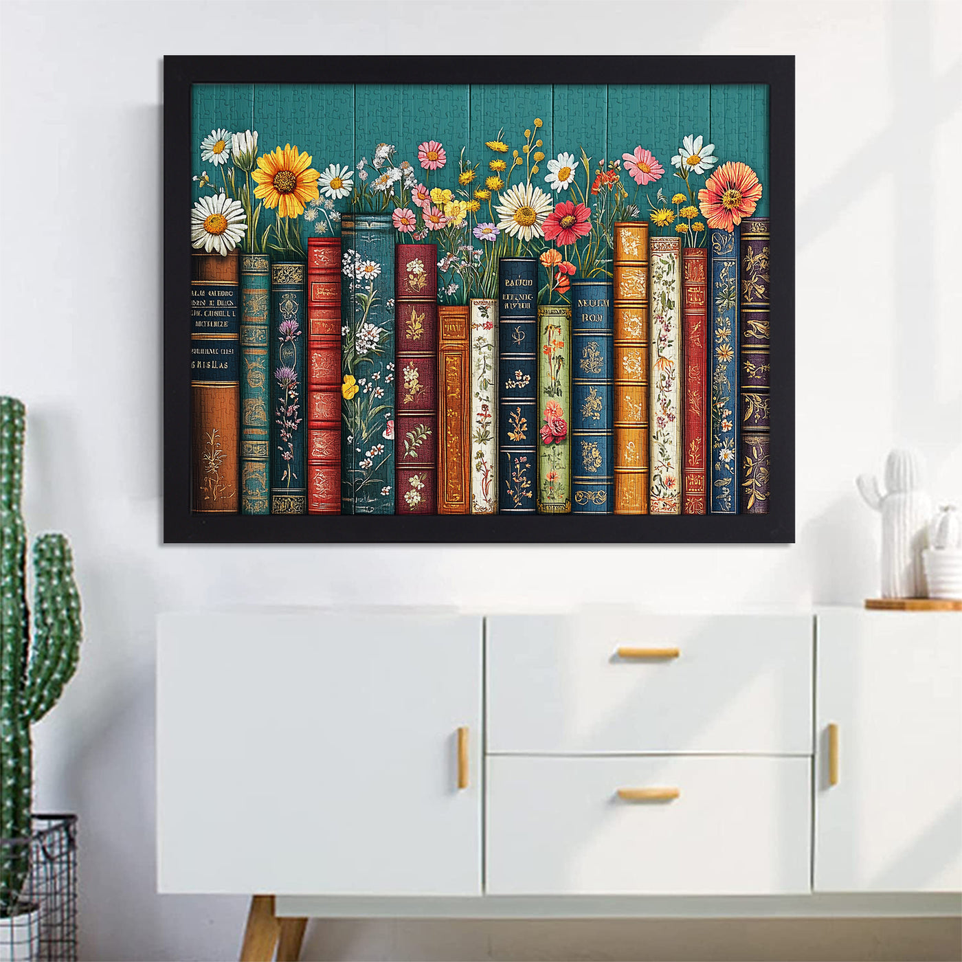 Books and Flowers Jigsaw Puzzle 1000 Pieces