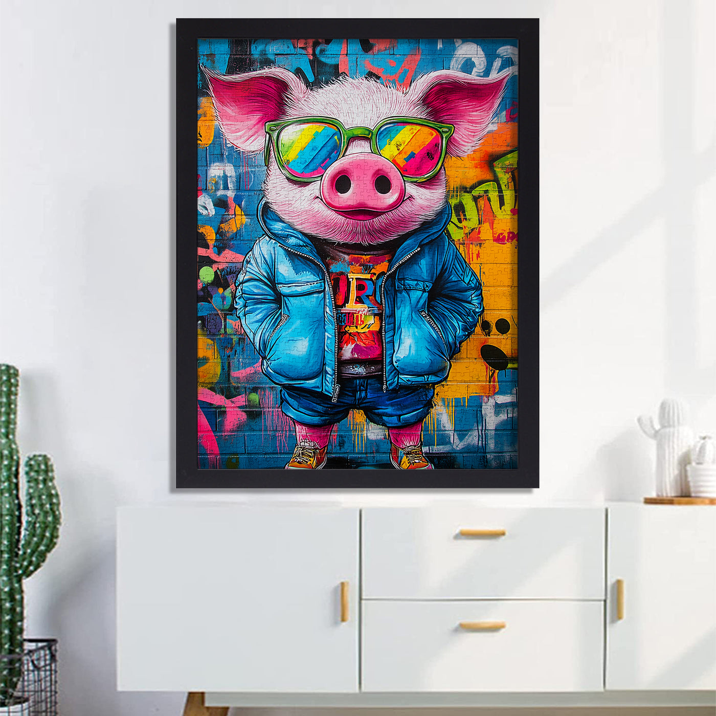 Graffiti Pig Jigsaw Puzzle 1000 Pieces