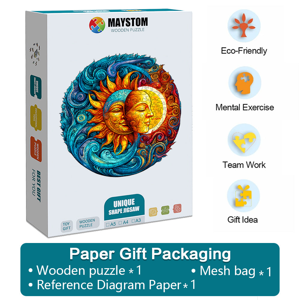 Myths of the Sun and Moon Wooden Jigsaw Puzzle