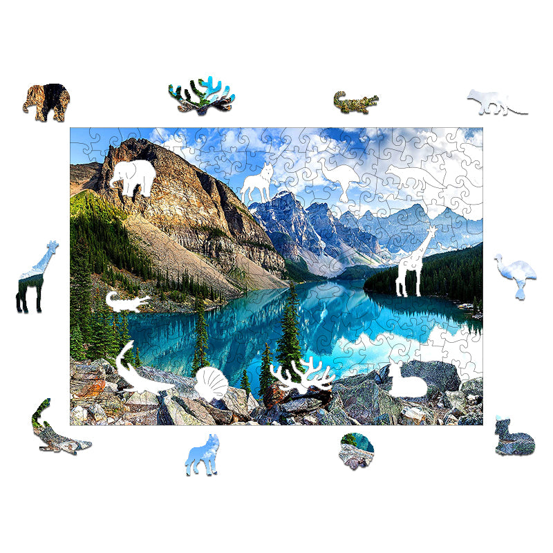 Baiyun Mountains Lake Wooden Animal Jigsaw Puzzle Adult Children Christmas Birthday Gift