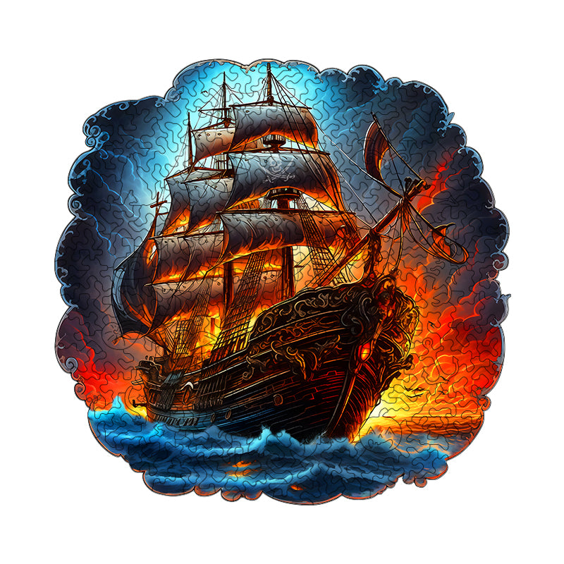 Pirate Ship Wooden Jigsaw Puzzle