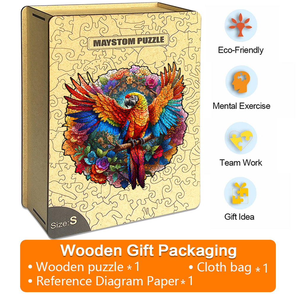 Parrot Wooden Jigsaw Puzzle