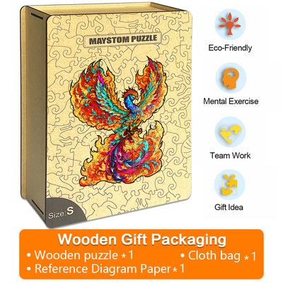 Colorful Phoenix Wooden Jigsaw Puzzle