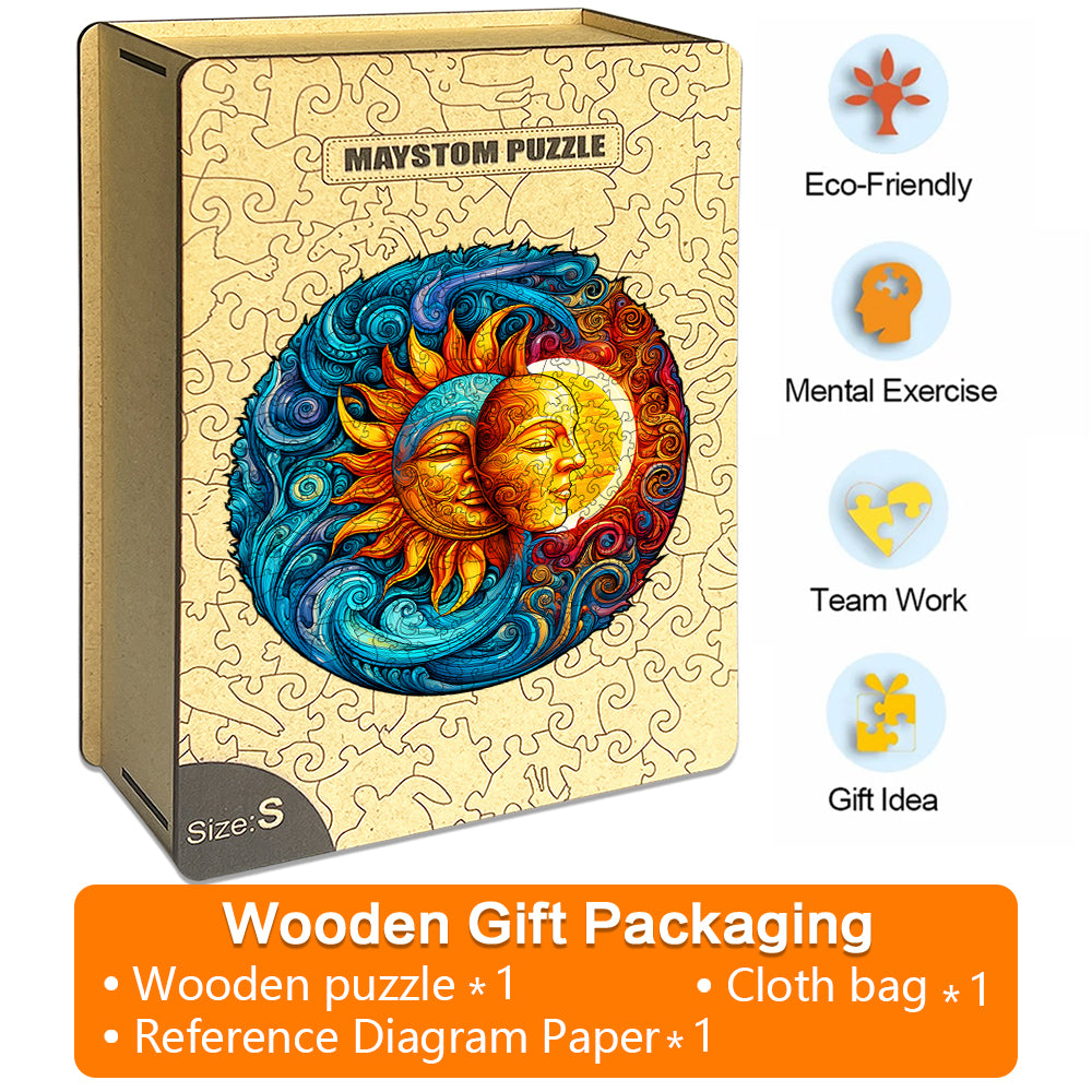 Myths of the Sun and Moon Wooden Jigsaw Puzzle