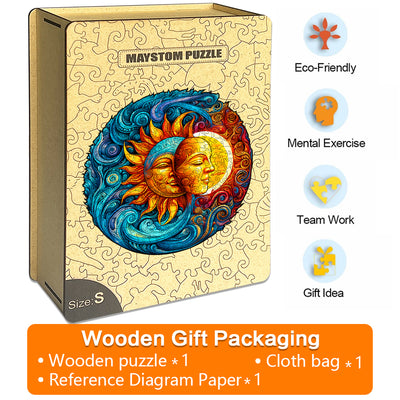 Myths of the Sun and Moon Wooden Jigsaw Puzzle