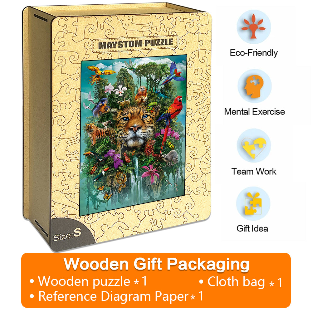 jungle animals Wooden Jigsaw Puzzle