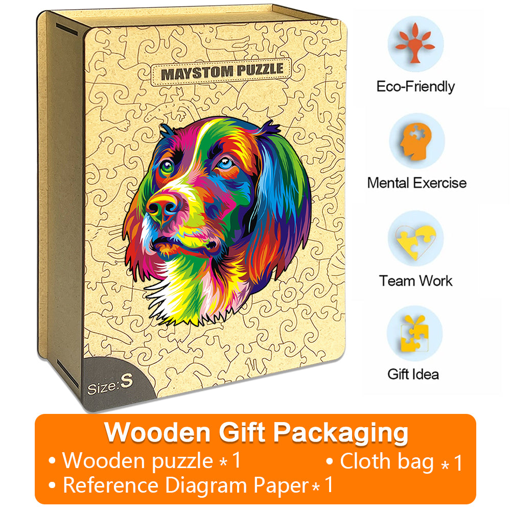 Cute Dog Wooden Animal Jigsaw Puzzle Adult Children Christmas Birthday Gift