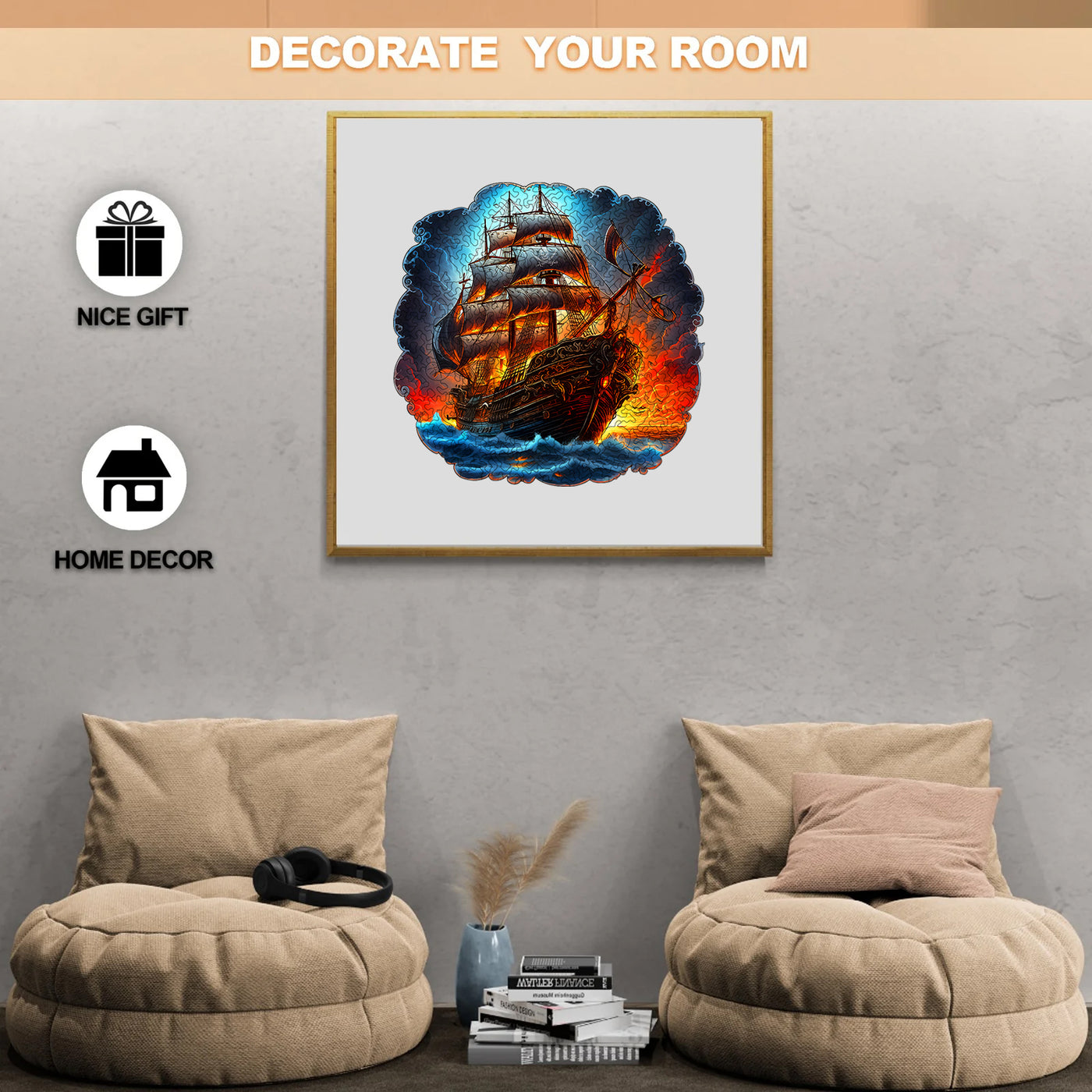 Pirate Ship Wooden Jigsaw Puzzle