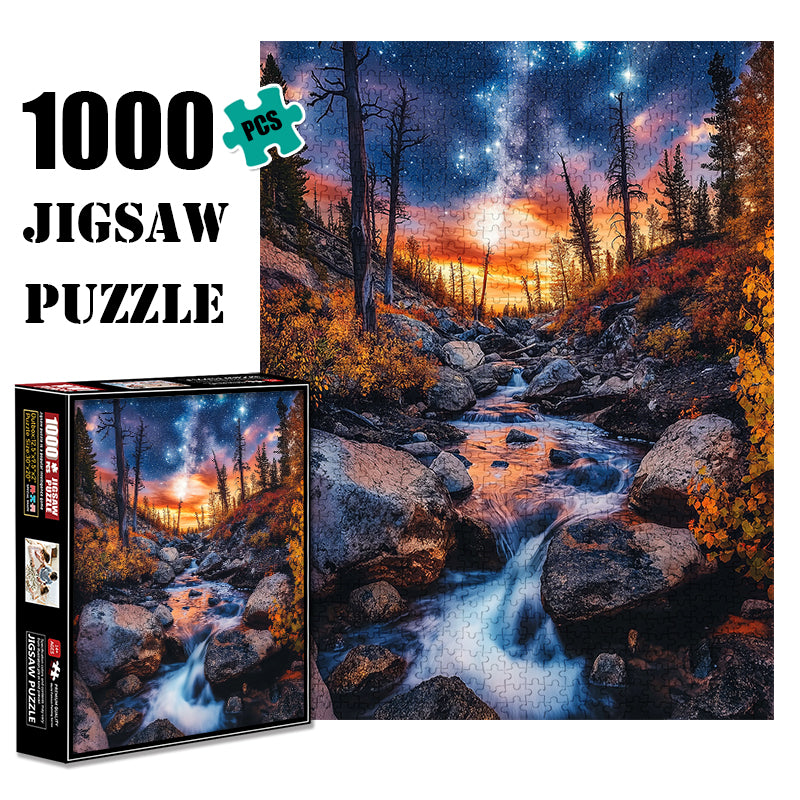 Forest Extreme Night 1000 Piece Jigsaw Puzzle for Adults