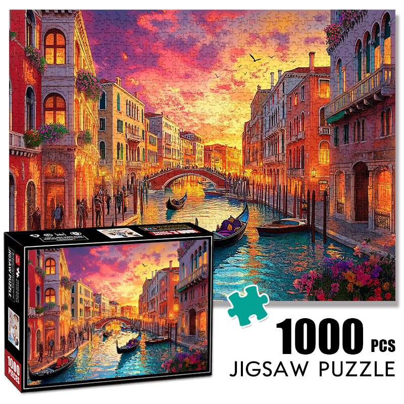 Venice sunset 1000 Piece Jigsaw Puzzle for Adults