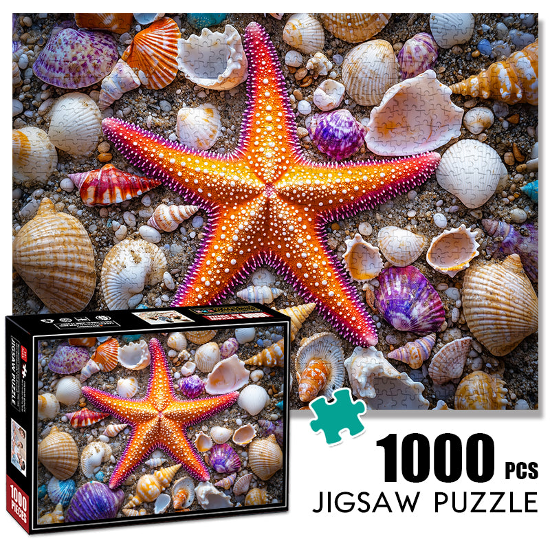 Beach starfish 1000 Piece Jigsaw Puzzle for Adults