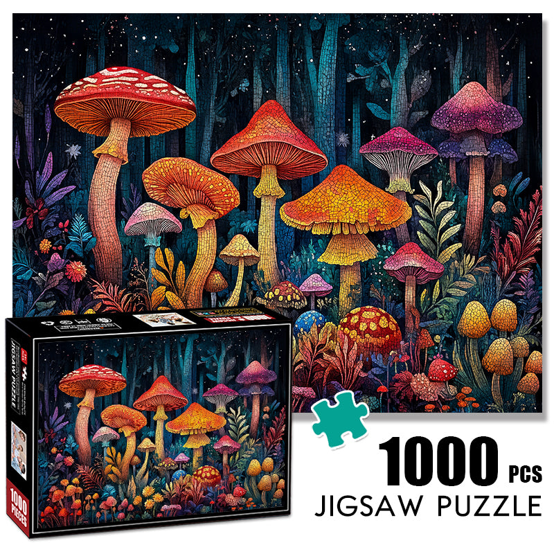 Forest mushrooms 1000 Piece Jigsaw Puzzle for Adults