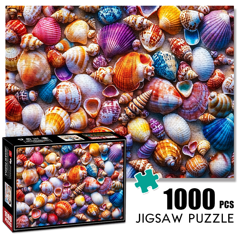 Rainbow Shell 1000 Piece Jigsaw Puzzle for Adults