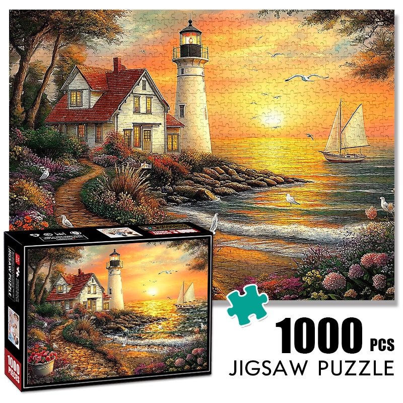 Warm Harbor 1000 Piece Jigsaw Puzzle for Adults