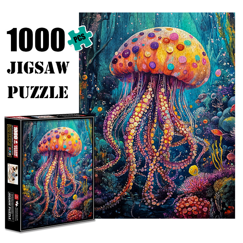 King of Jellyfish 1000 Piece Jigsaw Puzzle for Adults