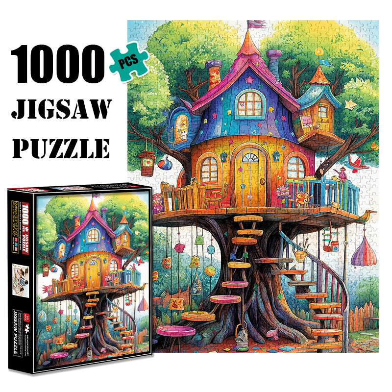 Star Tree House 1000 Piece Jigsaw Puzzle for Adults