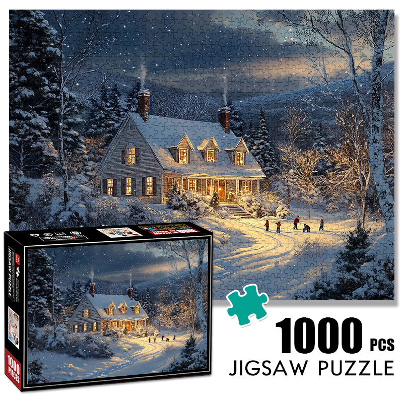 Friends in winter 1000 Piece Jigsaw Puzzle for Adults