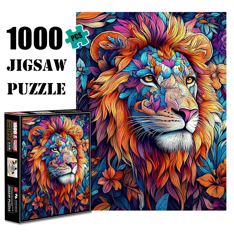 Jungle Lion King Jigsaw Puzzle 1000 Pieces