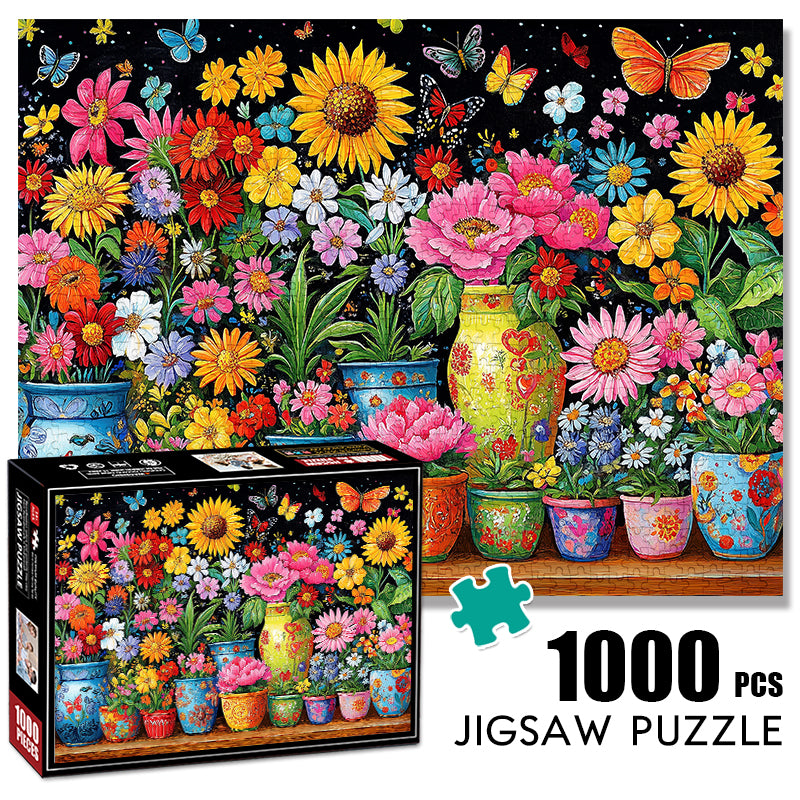 Flower Fantasia 1000 Piece Jigsaw Puzzle for Adults