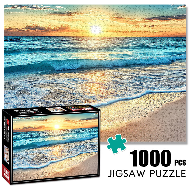 Beach Waves 1000 Piece Jigsaw Puzzle for Adults