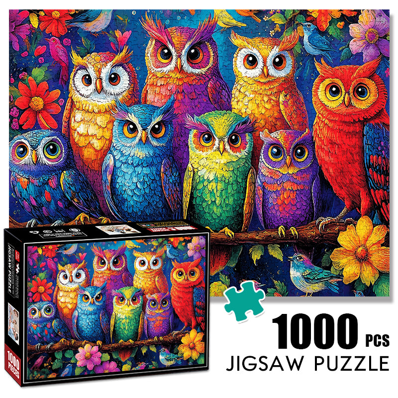 The owl family 1000 Piece Jigsaw Puzzle for Adults