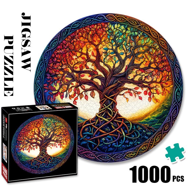 Seven colored Tree of Life Jigsaw Puzzle 1000 Pieces