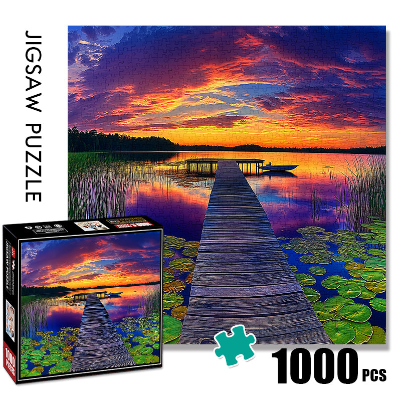 Muqiao Sunset Jigsaw Puzzle 1000 Pieces